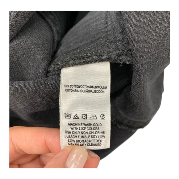 We The Free People Zip It Up Denim Mini Skirt Womens Black Raw Hem Pockets 30 - Picture 5 of 6